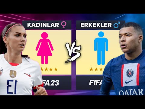 KADIN FUTBOLCULAR vs ERKEK FUTBOLCULAR // FIFA 23 KARİYER MODU ALL-STAR KAPIŞMA