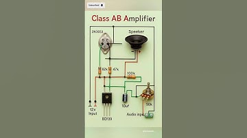 DIY Class AB Audio Amplifier Circuit | Powerful 12V Amplifier Using BD139 & 2N3053 Transistors