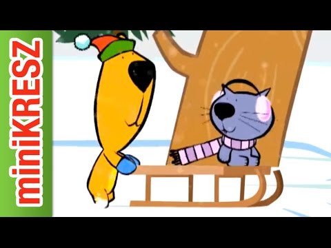 MiniKRESZ - Szánkóval dombról - rajzfilmsorozat, filmek gyerekeknek (mese, KRESZ gyerekeknek)