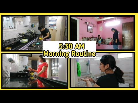 Indian Mom 5:30 AM Morning Routine Vlog | Indian Cooking Cleaning Vlog | Daily Vlog