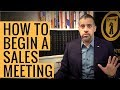 How to Start a Sales Meeting