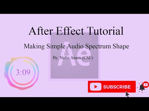 How to make Spectrum Animation || Video Editing Series || Adobe After Effect || Nafiz Anam