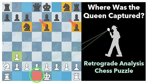 Chess Logic Puzzle ♚ Where Was The Queen Captured? ♛ Retrograde Analysis Puzzles