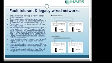 Haes Technologies Esento XL fire alarm panel network setup tutorial video