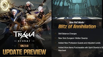 Traha Global New PvE Dungeon, New Events & Class Balance