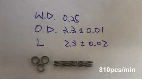 CNC Spring Machine CF-208- Compression Spring(1) Production speed:810pcs/min - YHM