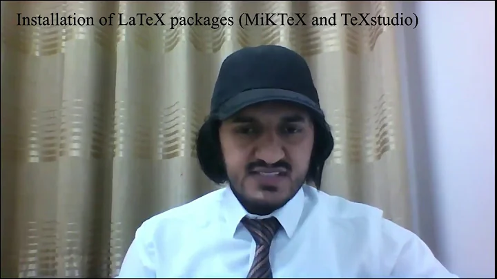 Installation of LaTeX packages (MiKTeX and TeXstudio) on Window 10 system |Tutorial 1