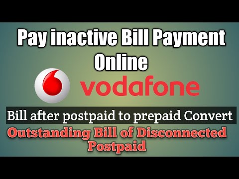Pay Inactive Vodafone Postpaid Bill/ Pay Outstanding Bill Of Disconnected Postpaid