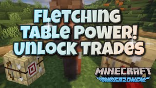 Minecraft: Level Up Your Trades with a Fletching Table! Bows, Crossbows & More! #minecraft