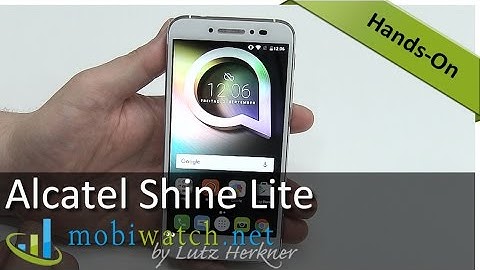 Alcatel Shine Lite Hands-on Video: Classy 5"-er With Finger-ID | Review
