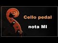 Cello pedal nota MI