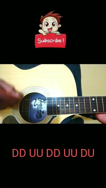 DD UU DU beautiful strumming pattern।। #short