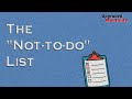 The Not-To-Do List and Why You Need One Today