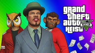 GTA 5 Heists #2 - Nogla's Outfits & Epic Car Chase! (GTA 5 Online Funny Moments) [Part 1]