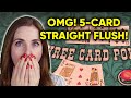 EPIC BIG STRAIGHT FLUSH! 3 Card Poker! UNBELIEVABLE SESSION!! $1000 Buy In Episode 5!