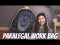 WHAT&#39;S IN MY LAW FIRM WORK BACKPACK: working as a paralegal in environmental law litigation