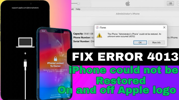 Lỗi iphone could not be restore unknown 4000 năm 2024