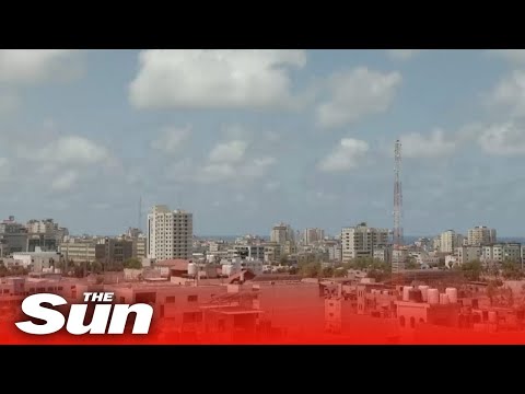 Live: Gaza skyline as Israel and Hamas escalate bombardments