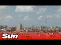 Live: Gaza skyline after Israel & Hamas agreed to a ceasefire