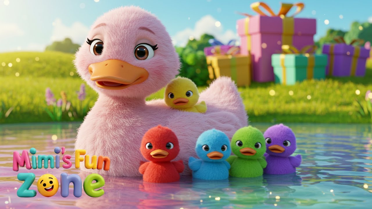 Five Little Ducks Colors Adventure: Jelly ponds and Gift Boxes | learn Colors & Numbers with Ducks