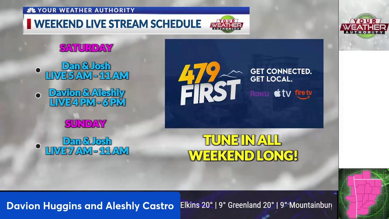1-24-26 LIVE Winter Storm Coverage: Aleshly Castro and Davion Huggins