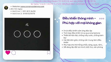 Công tắc cảm ứng chạm CT3-WIFI B - N. K. Duy- 22:34 27 05 2025