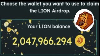 Ethene app Lion token claim||Lion token listing