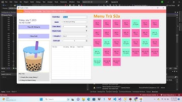 Code winform [3 lớp] - phần mềm quản lý quán trà sữa | quản lý quán nước
