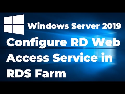 54. Configure RD Web Access Service in RDS Farm | Windows Server 2019