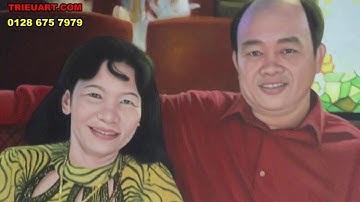 vẽ tranh chân dung sơn dầu chất lượng cao của trieuart.com