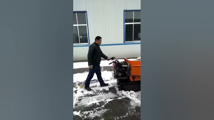 dump truck with snow shovel
