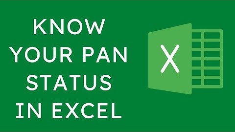 How to know Assessee status from PAN in excel@R.a.b.i.n.d.r.a.S.i.n.g.h