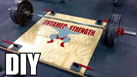 How To Build Your Own Deadlift Platform w/ Your Logo