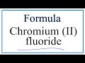 Chromium and Fluoride Compounds