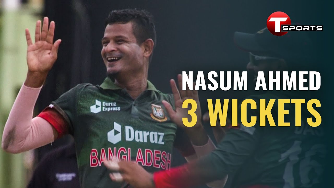 Nasum Ahmed excellent 3 wickets | Bangladesh vs West Indies | 2nd ODI | T Sports