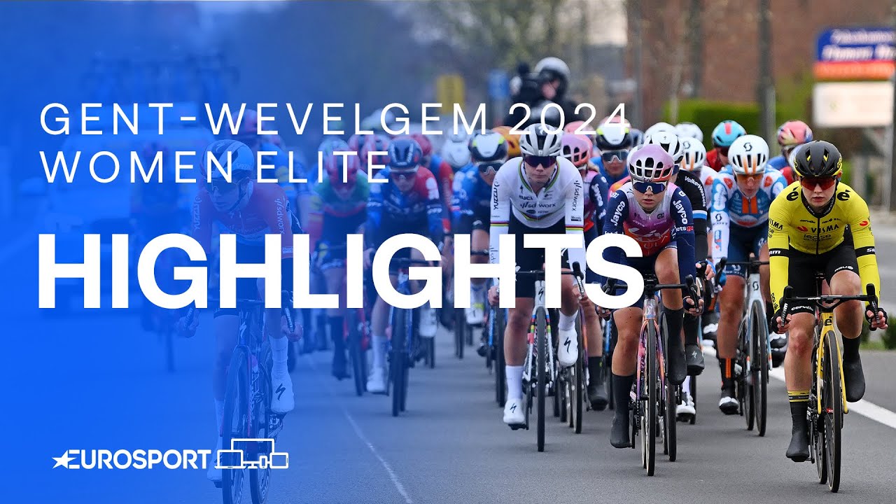 AMAZING SPRINT! 📸 | Gent-Wevelgem 2024 Women's Race Highlights | Eurosport Cycling