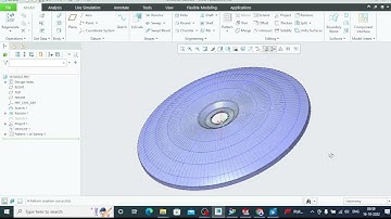 TABLE FAN FRONT GRILL CAD DESIGN