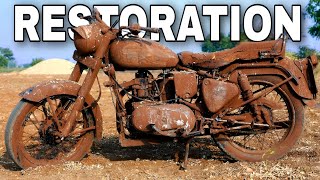 Old Model Bullet Restoration | Royal Enfield | Old Model 1962 | bullet modification 🔵