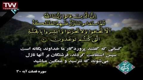 آیه ۳۰ سوره فصلت