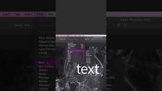 Photoshop Smoke Text #photoshop #adobe #tutorial