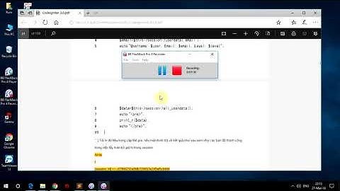 Bài 5:  Load Library Session Trong Codeigniter