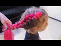 Французские косы с канеколоном  Тренд 2017 Модные косы с канеколоном. Цветные косы