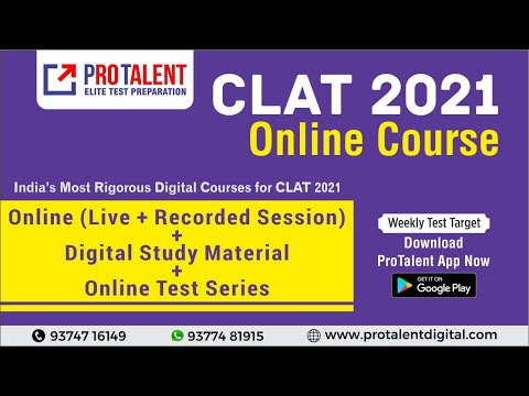 ProTalent's Master Course for CLAT 2021