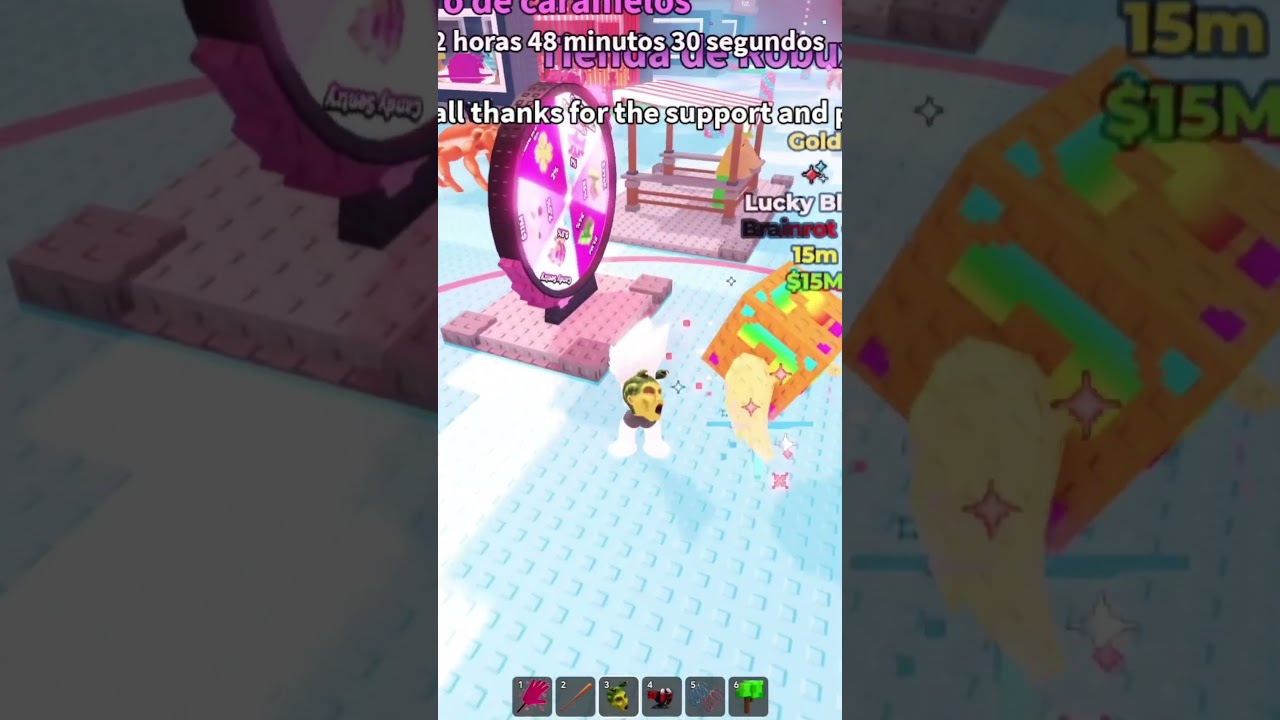 ¡TODOS PELEANDO por la LUCKY BLOCK y ME INTENTAN ROBAR el MATEO DORADO! 😱💥 (Roblox) #shorts