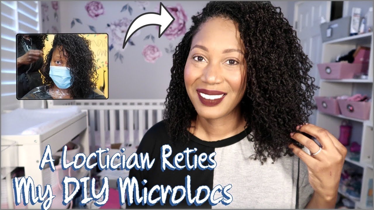 DIY Retightening tips! #fyp #microlocs #sisterlocks #locsoftiktok #Lo, Micro  Locs Extension