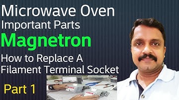 How to repair Microwave Oven Magnetron | Replacing Filament Terminal Socket | Magnetron Test.