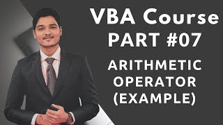 Learn Excel VBA- Arithmetic Operator