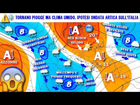 Video METEO: RISCHIO FORTE MALTEMPO DALLA PROSSIMA SETTIMANA! POSSIBILE ONDATA FREDDA SULL'ITALIA!