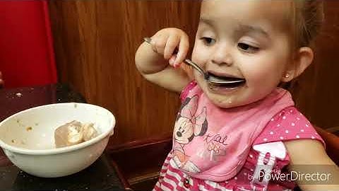 My kids pigging out