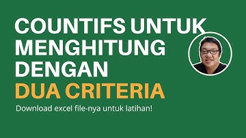 COUNTIFS untuk Menghitung dengan Dua Criteria #excelchallenge004